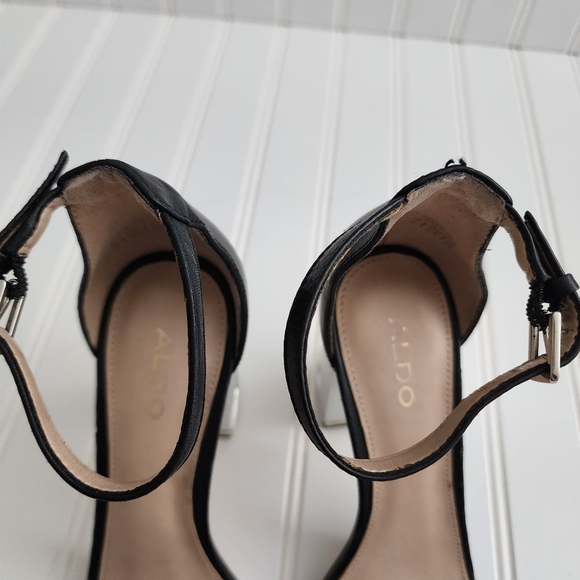 ALDO Black Metallic Heel - Size 7 - Picture 9 of 15